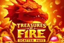 Image of the slot machine game Treasures of Fire: Scatter Pays provided by Playson