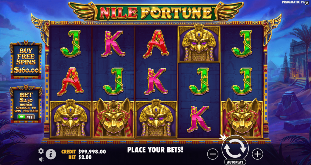 Nile Fortune Slot Screen