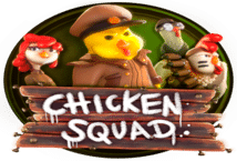 Image of the slot machine game Chicken Squad provided by Tom Horn Gaming