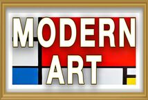 Image of the slot machine game Modern Art provided by Leander Games