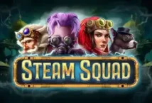 Image of the slot machine game Steam Squad provided by Red Tiger Gaming