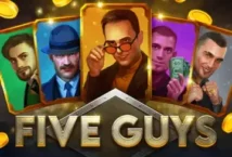 Image of the slot machine game Five Guys provided by Betsoft Gaming