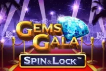 Image of the slot machine game Gems Gala Spin and Lock provided by Dragon Gaming