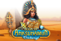 Image of the slot machine game Book of Anksunamun Rockways provided by Mascot Gaming