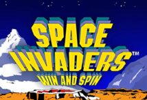 Image of the slot machine game Space Invaders Win and Spin provided by Inspired Gaming