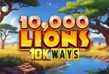 Image of the slot machine game 10,000 Lions 10K Ways provided by Reel Play