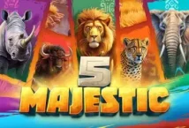 Image of the slot machine game 5 Majestic provided by Armadillo Studios