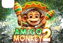 Image of the slot machine game Amigo Monkey 2 provided by Amigo Gaming