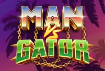 Imagen del juego de tragamonedas Man vs Gator proporcionada por WGS Technology