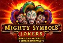 Image of the slot machine game Mighty Symbols: Jokers provided by Booming Games