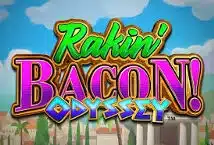 Image of the slot machine game Rakin’ Bacon Odyssey provided by AGS