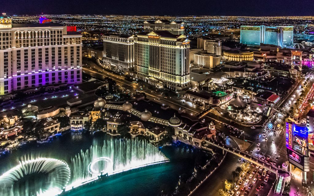 layout of casinos on las vegas strip