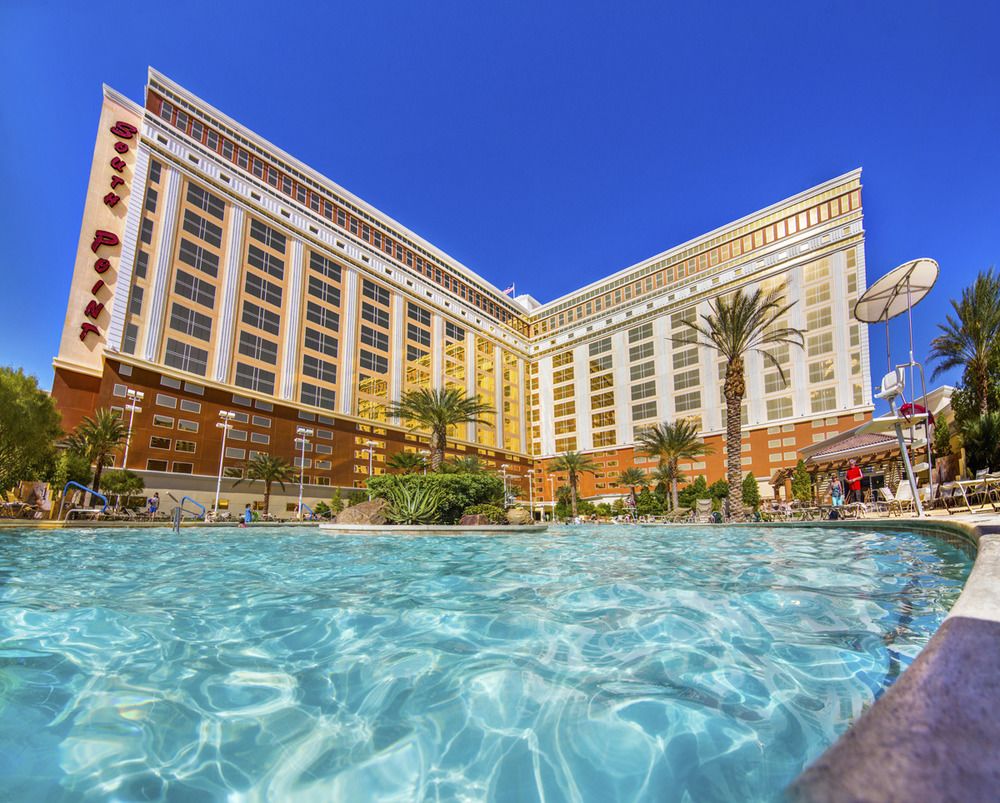 South Point Las Vegas Hotel And Casino Frontal View With The Pool