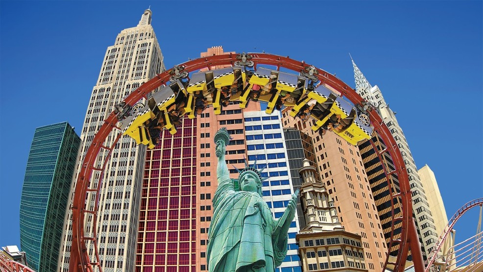 New York New York Las Vegas Roller Coaster