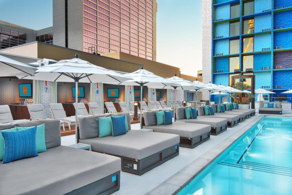 Sunbed and Pools, LINQ Hotel