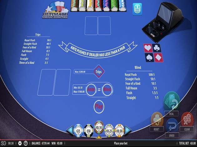 live casino holdem strategy