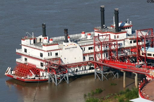 Aerial Image Of Hollywood Casino Baton Rouge Riverboat Casino